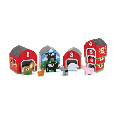 Melissa & Doug Nesting & Sorting Barns & Animals