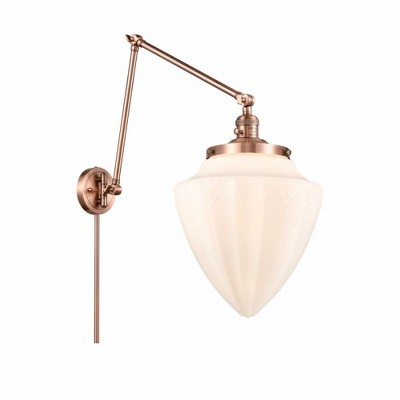 Bullet - 1 Light Double Extension Swing Arm Wall Sconce In Traditional Style-17.75 Inches Tall and 12 Inches Wide