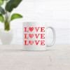 Crazy Dog T-Shirts Love Love Love Mug Cute Valentines Day Coffee Cup - 11oz - 2 of 4