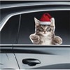 LEMONSODA Car Window Decal -  3D -  (Paws Up Santa) - 2 of 2