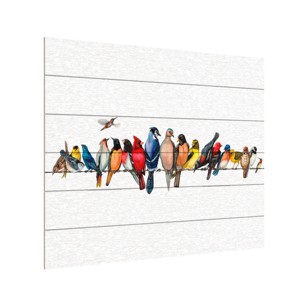"Large Bird Menagerie Ii" Outdoor All-Weather Wall Decor - 1 of 4