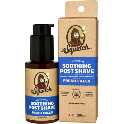 DR. SQUATCH Men's Soothing Post Shave - Fresh Falls - 2.5 fl oz: Paraben-Free, For All Skin And Hair Types