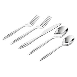 Godinger Silver 20pc Milano Satin Stainless Steel Flatware Set: Service for 4, Dishwasher-Safe, Includes Forks & Spoons - 1 of 1