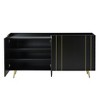 NicBex Shoe Cabinet Decorative Storage Cabinet, Modern TV Stand with 4 Adjustable Shelves for Office, Living Room - 4 of 4