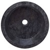 vidaXL Sink Black 15.7 in.x5.9 in. Marble - 4 of 4