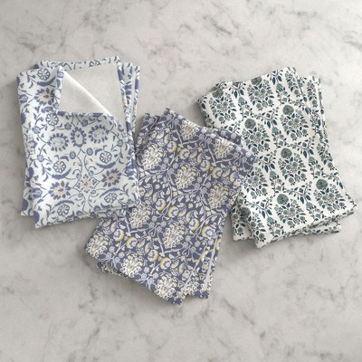 Patina Vie Charming Floral Cotton Kitchen Towels