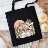 City Creek Prints Howdy Ghosties Canvas Tote Bag - 15x16 - Black - 2 of 2