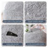 MAXYOYO Bean Bag Bed, Faux Fur BeanBag Chair to Velvet Floor Bed with Removable Cover, Grey - 4 of 4