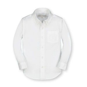 Hope & Henry Boys'  Poplin Button Down Shirt, Kids - 1 of 4