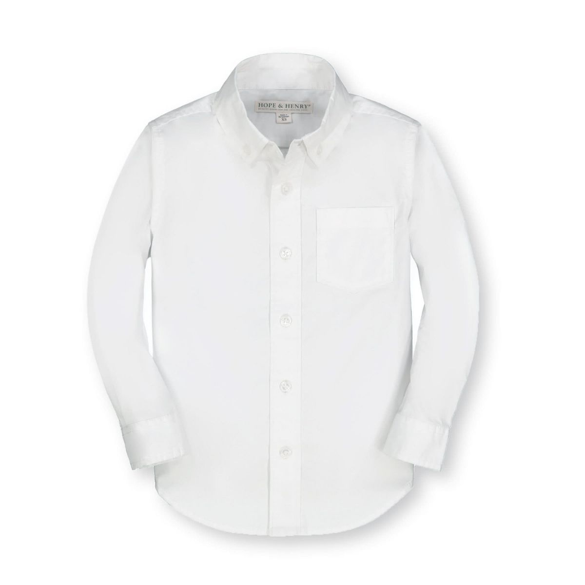Hope & Henry Boys' Poplin Button Down Shirt, Kids
