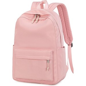 Attop Pink Youth Campus Backpack Women's Laptop Backpack College School Bag Middle School Travel Work Commuter Backpack - 1 of 4