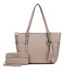 MKF Collection Gloria Vegan Leather Women’s Tote Bag with Wallet Set by Mia K - 2 of 4