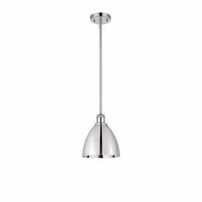 Metal Bristol - 1 Light Pendant In Industrial Style-9.25 Inches Tall and 7.5 Inches Wide