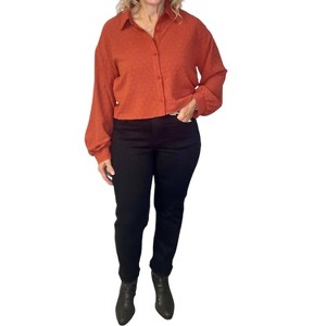 Women's Mary Button Down Top - Sadie & Sage - 1 of 3