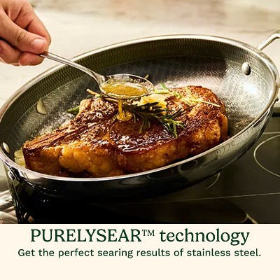 Cuisinart FusionPlus 10 Hybrid Stainless Steel and Ceramic Nonstick Fry Pan
