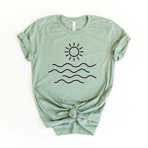 Simply Sage Market Women's Sun Over Ocean Short Sleeve Graphic Tee - 1 of 3