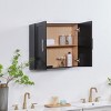 Rbied 24 in. W x 7.63 in. D x 24 in. H Kitchen Bathroom Storage Wall Cabinet Sideboard with Adjustable Shelves747495291871 - 2 of 4