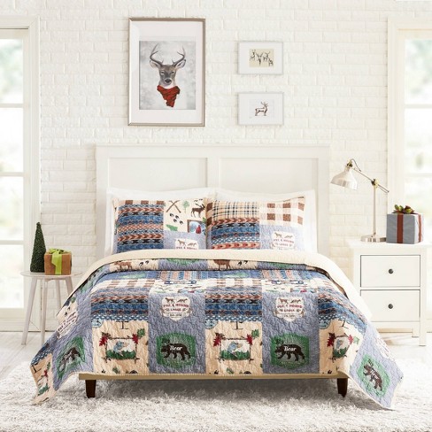 C&f Home Heritage Wedding Ring Traditional Patchwork Full/queen 3 Piece  Cotton Reversible Quilt Set : Target