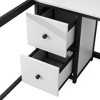NicBex Full Loft Bed with Desk Metal Bed Frame with 4 Drawers, Long Storage Shelves, Ladder and Full Length Guardrail, No Box Spring Required - 4 of 4