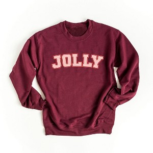 Simply Sage Market Women's Graphic Sweatshirt Jolly Varsity - 1 of 4