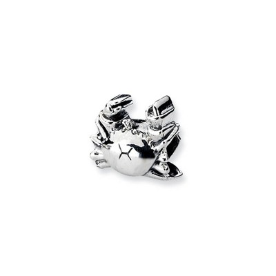 Black Bow Jewelry Sterling Silver Crab Bead Charm