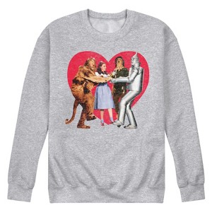 Men's - Wizard of Oz - Dorthy and Friends Photo Heart Graphic Fleece Sweatshirt - 1 of 4