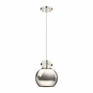 Newton Sphere - 1 Light Pendant with Metal Shade In Industrial Style-9.13 Inches Tall and 8 Inches Wide - 1 of 1