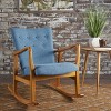 Callum Mid-Century Fabric Rocker - Christopher Knight Home - 2 of 4