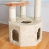 Armarkat Premium Real Wood Jackson Galaxy Approved Cat Tree, Multi Levels with Perch and Playhouse - Khaki - 4 of 4