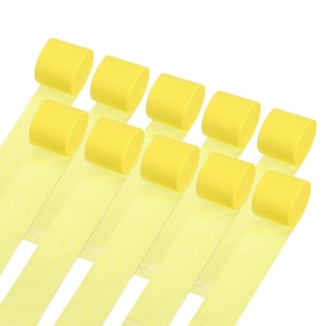 Unique Bargains Fine Texture Lightweight Soft to the Touch Not Easy to Fade Crepe Paper Streamers 10 Pcs - 1 of 4