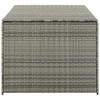 vidaXL Storage Chest Grey PE Rattan, Powder-Coated Steel Large - 4 of 4