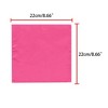 INSPIRE CHIC Men's Wedding Party Solid Color Self-Folded Pocket Squares - 3 of 4