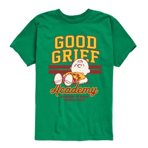 Boys' - Peanuts - Good Grief Academy Short Sleeve Graphic T-Shirt - 1 of 4