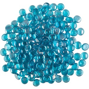 Home-Complete 10.47 lbs  .75"  Marble Fire Glass Aqua Blue - 1 of 4