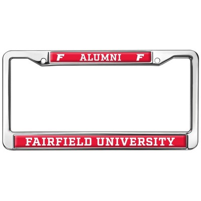 Fairfield University Alumni Logo Full Size Standard License Plate Metal Frame