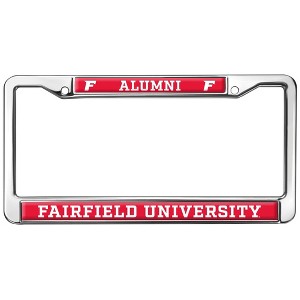 Fairfield University Alumni Logo Full Size Standard License Plate Metal Frame - 1 of 4