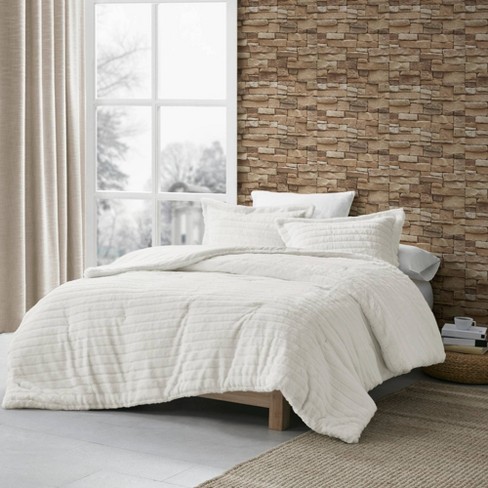 Intelligent Design 3pc Full/queen Leena Shaggy Long Faux Fur Comforter Mini  Set Ivory : Target