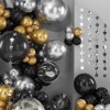 PartyWoo Balloon Arch Kit Black Gold 4D Marble Chrome Metallic Silver Star 140 pcs - 2 of 4