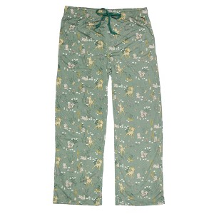 Seven Times Six Disney Adult Bambi and Friends Floral Allover Print Lounge Pajama Pants Blue - 1 of 3