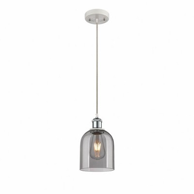 Bella - 1 Light Cord Hung Mini Pendant In Industrial Style-9.5 Inches Tall and 5.5 Inches Wide