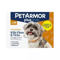 PetArmor Plus Flea and Tick Topical Treatment for Dogs - 3 Month Supply