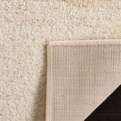 Champagne Cream Elegance 30" Round Synthetic Area Rug