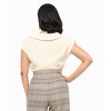 Unique Vintage Women's Twill Sleeveless Blouse - 2 of 3