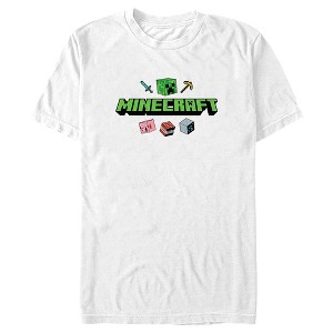 Men's Minecraft Icons Logo T-Shirt - 1 of 4