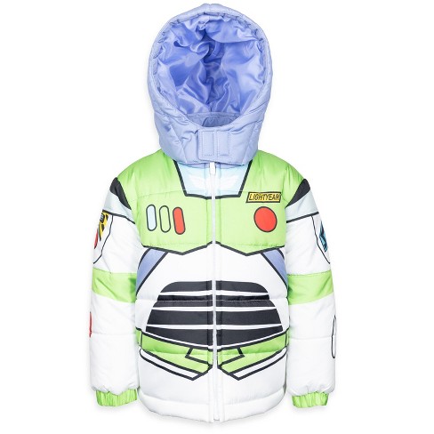 Disney Pixar Toy Story Buzz Lightyear Toddler Boys Zip-Up Winter Coat  Puffer Jacket 2T