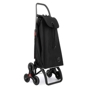 Rolser I-Max MF 6 Wheel Stair Climber Foldable Shopping Trolley Black - 1 of 4