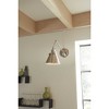 Progress Lighting Hinton 1-Light Swing Arm Wall Bracket, Vintage Brass, Seeded Glass Shade - 4 of 4