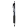 uniball Signo 207 Gel Pen, Retractable, Fine 0.5 mm, Black Ink, Smoke/Black Barrel, Dozen - image 3 of 4