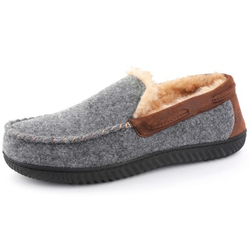 Men's Hearthfire Memory Foam Moc Slipper, Size 10 Us Men, Charcoal : Target