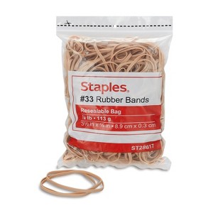 Staples Economy Rubber Bands Size #33 1/4 lb. 28617-CC - 1 of 3